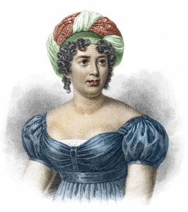 Portrait of Madame de Staël (1766-1817), Woman of Letters av Unknown artist