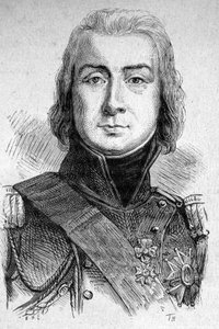 Portrett av Marechal Bessieres, hertug av Istria (1768 - 1813) - i "" Les Contemporains"", n.d. slutten av 1800-tallet. av Unknown artist