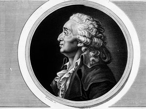 Portrett av Marie Jean Antoine Nicolas de Caritat, Marquis de Condorcet (1743-1793), stedfortreder ved nasjonalkonvensjonen og filosof. Gravering i "" Komplett samling av historiske malerier fra den franske revolusjonen, i tre bind.""" 1804. av Unknown artist