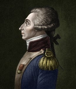 Portrait of Marie Joseph Gilbert Motie Motier, Marquis de Lafayette (1757-1834), French aristocrat and military. av Unknown artist