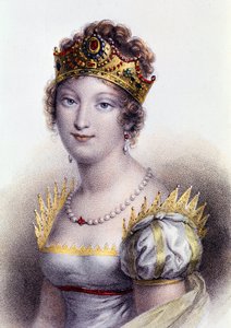 Portrett av Marie Louise, hertuginne av Parma, keiserinnekonsort av franskmennene (gravering av Unknown artist