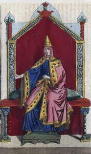 Portrait of Matilda of Tuscany also known as Matilda of Canoss (Matilde or Mathilda) (1046 - 1115) Italian noblewoman - engraving from “” Usi e Costumi di Tutti i i Popoli dell