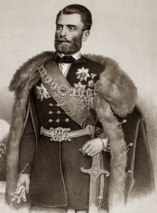 Portrett av Michel III Obrenovic 1823-1868 Prins av Serbia - Mihailo Obrenovic III Prins av Serbia av Unknown artist