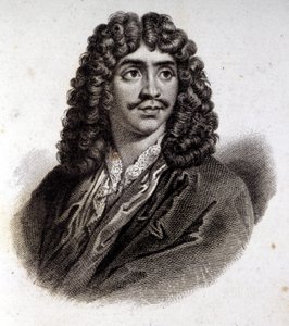Portrett av Molière, gravering fra 1800-tallet av Unknown artist