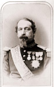 Portrett av Napoleon III. 1800-tallsfotografering. av Unknown artist