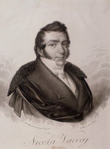 Portrett av Nicola Vaccai (gravering av Unknown artist