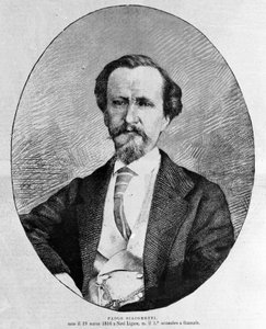 Portrett av Paolo Giacometti (1816-1882) italiensk forfatter. av Unknown artist