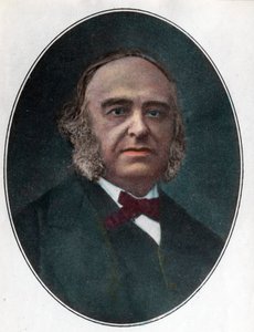 Portrett av Paul Broca (1824 - 1880) fransk kirurg. Gravering fra 1800-tallet. Privat samling. av Unknown artist