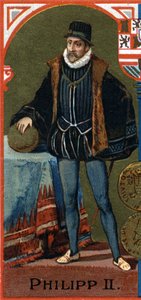 Portrett av Filip II (1527-1598), konge av Spania. av Unknown artist