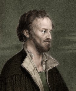 Portrett av Philippe Melanchton (Philipp Melantone eller Melanchthon eller Schwartzerd av Unknown artist
