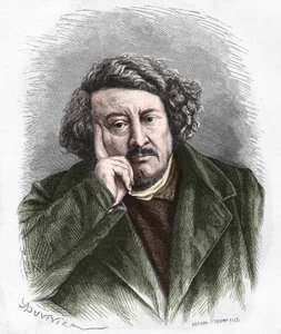 Portrett av Pierre Leroux, fransk filosof, publisist og politiker (1797 - 1871). av Unknown artist