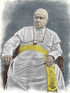 Portrett av Pius IX (1792 - 1878), 253. pave (1846 - 1878). av Unknown artist