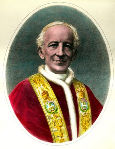 Portrett av pave Leo XIII (Leone XIII) valgt i 1878 og døde i 1903. av Unknown artist