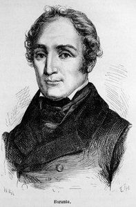 Portrait of Prosper Brugiere de Barante, French historian and politician (1782 - 1866). av Unknown artist
