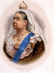 Portrett av dronning Victoria av England, slutten av 1800-tallet av Unknown artist