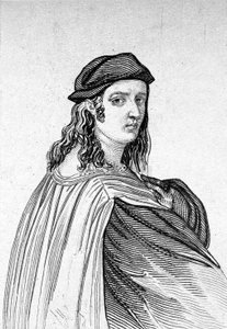 Portrett av Raphael (Raffaello Sanzio 1483 - 1520), italiensk maler. av Unknown artist