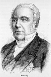 Portrett av Raymond Theodore Troplong, president for senatet under det andre imperiet (1852-1869). av Unknown artist