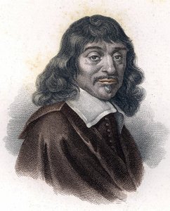 Portrait of René Descartes, grav. 19th century. av Unknown artist