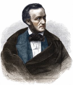 Portrett av Richard Wagner (1813 - 1883). av Unknown artist
