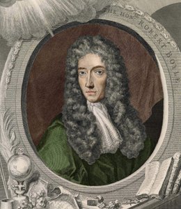 Portrait of Robert Boyle (1627 - 1691), Irish physicist and chemist. av Unknown artist