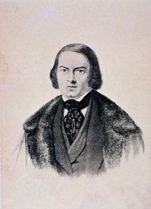 Portrett av Robert Schumann (gravering av Unknown artist