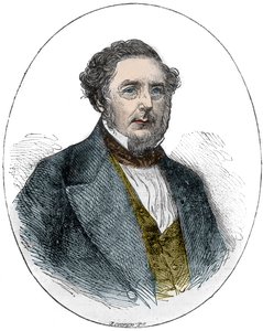 Portrett av Robert Stephenson, engelsk mekanisk og sivilingeniør (1803-1859) av Unknown artist