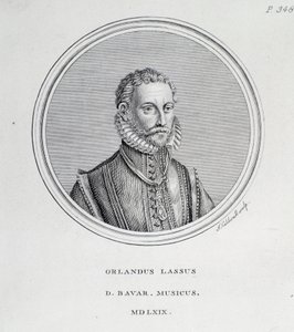 Portrett av Roland de Lassus (gravering av Unknown artist