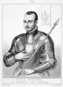 Portrett av Saint Ignatius av Loyola, grunnlegger av Society of Jesus (1491-1556) av Unknown artist