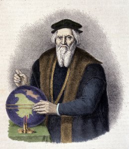 Portrett av Sebastien Cabot (1476-1557), italiensk navigatør. (Sebastiano Caboto). av Unknown artist