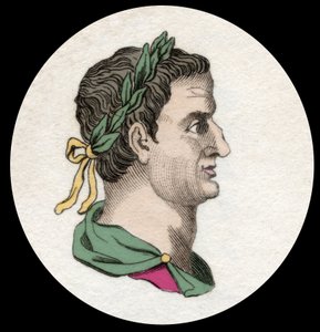 Portrett av Servius Sulpicius Galba (3 f.Kr.-69 e.Kr.), romersk keiser. 1800-talls gravering av Unknown artist