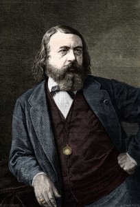Portrait of Theophile Gautier (1811-1872), French writer. av Unknown artist