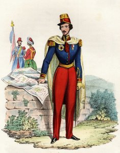 Portrett av Thomas Robert Bugeaud (1784-1849), hertug av Isly, marskalk av Frankrike. I "" Storia d