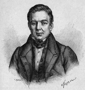 Portrait of Villemain, French professor and politician (1790 - 1870) av Unknown artist