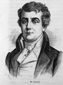 Portrett av Viscount Louis De Bonald (1754 - 1840). av Unknown artist