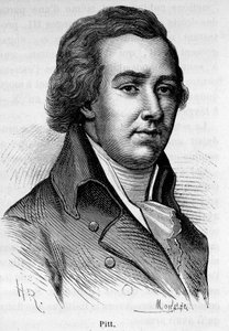 Portrett av William Pitt den unge (1759-1806), tidligere britisk minister. av Unknown artist