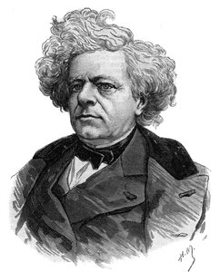 Portrett av den franske forfatteren Michel Masson (1800-1883) gravering av 1883 av Unknown artist