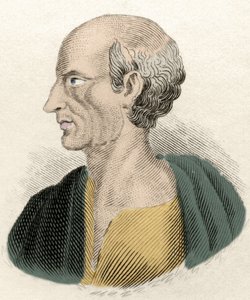 Portrett av den greske filosofen Antisthenes (444-365 f.Kr.). av Unknown artist
