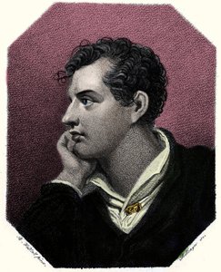 Portrett av poeten George Gordon Byron (1788-1824). av Unknown artist