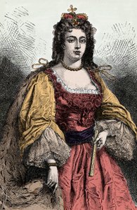 Dronning Anne - Portrett av Anne Stuart (1665-1714), dronning av England, Irland og Skottland - av Unknown artist