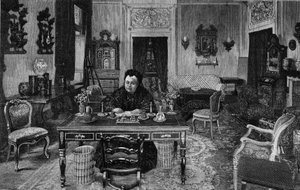 Dronning av England Victoria ved Villa Palmieri i Firenze i 1893. av Unknown artist