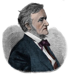 RICHARD WAGNER (1813-1883) Engelsk komponist - gravering av Unknown artist