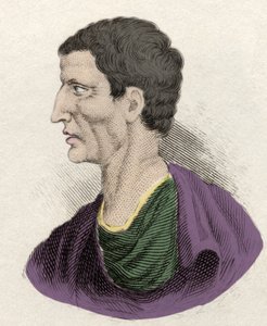 Representasjon av den romerske politikeren Lucius Cornelius Sulla (formann eller formann) (138-68 f.Kr.). Gravering fra 1800-tallet. av Unknown artist