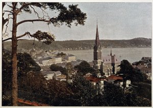 Rio de Janeiro, utsikt over Morne de Gloria, slutten av 1800-tallet av Unknown artist