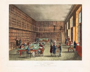Royal Institution Library av Unknown artist
