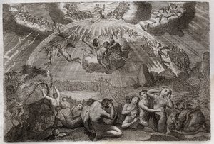 Royaumont Bibelen, Det nye testamente: Den siste dommen. av Unknown artist