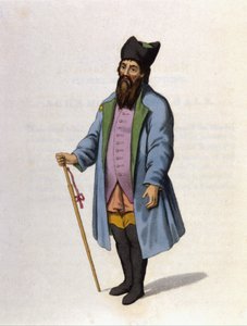 Russisk kjøpmann av Kaluga. Gravering 1802. av Unknown artist