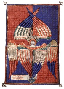 Hellige figurer. 1300-tallet (miniatyr) av Unknown artist