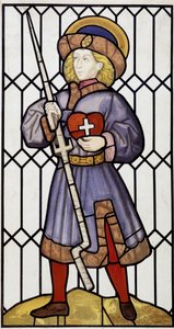 Saint Erasmus etter et glassmaleri i Saint Quentin av Unknown artist