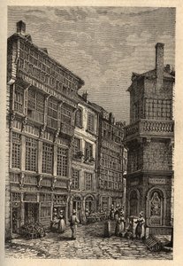 Saint Malo (Saint-Malo) house of Duguay Trouin (Rene Dugay-Trouin) - engraving in “” PATRIE”” - DESCRIPTION PECTUREQUIREQUE DE LA FRANCE EN 6 VOLUES BY LUCIEN HUARD - end 19th century av Unknown artist