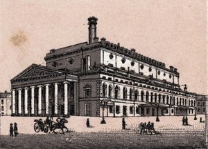 Saint Petersburg, Russia: view of the Grand Theatre in Saint Petersburg in “” The world illustrates 168 views”” Undated (late 19th century) av Unknown artist
